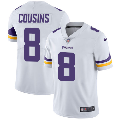 Nike Vikings #8 Kirk Cousins White Youth Stitched NFL Vapor Untouchable Limited Jersey
